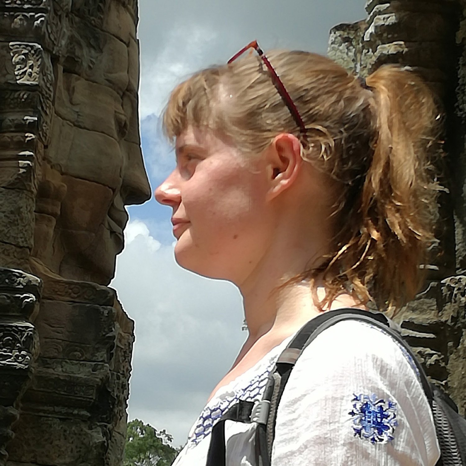 Nose to Nose at Bayon