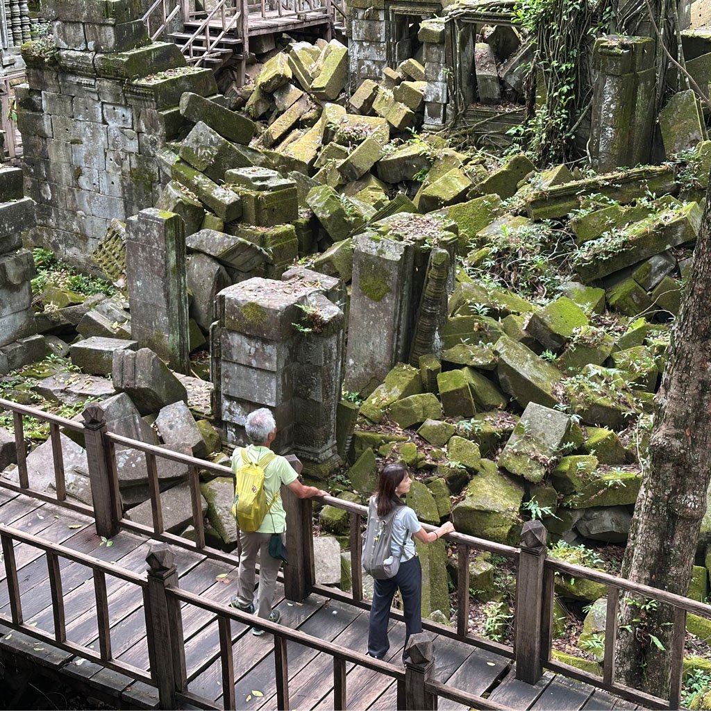 Beng Mealea with Travelers